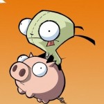 iPhone wallpaper drawn-gir-piggy