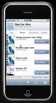 iPhone MySpace.com