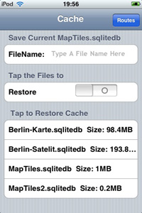 maps offline cache