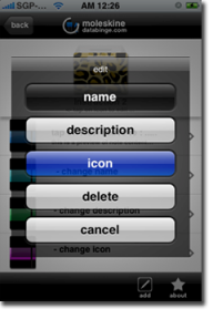 moleskine databinge menu