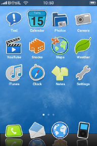 simple_sky iPhone Theme simple_sky