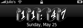 davyrib iPhone\'s clock font