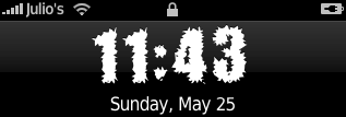 Decade iPhone\'s clock font