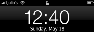 default iPhone\'s clock font