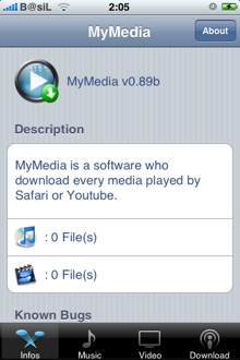 MyMedia iPhone downloader extension for Safari & Youtube 3