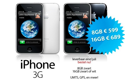 iphone 3g price NL