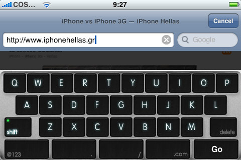 iPhone Keyboard in MacBookAir style