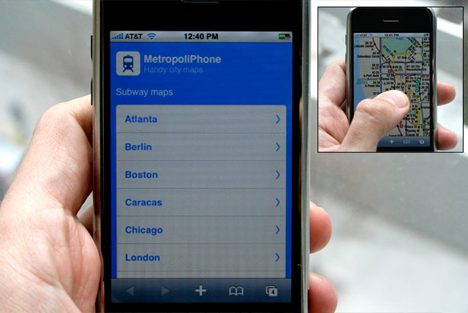 MetropoliPhone iPhone web app