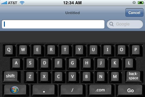 Vista Perfection keyboard for iPhone