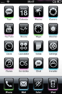 iPhone Theme Cake Black