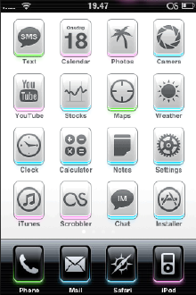 iPhone Theme Cake White