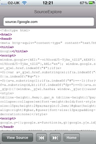 Source Explorer iPhone
