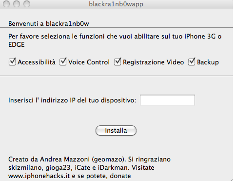 Blackra1nbow iPhone 3GS functions for iPhone 2G/3G Blackra1nbow iPhone 3GS functions for iPhone 2G/3G