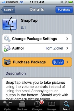 SnapTap  Take Pictures Using Volume Controls