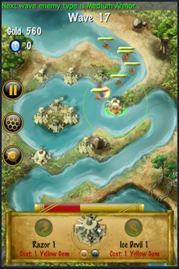 7 Cities Tower Defence iPhone game