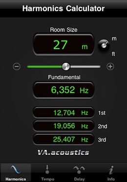 VAacoustics iPhone Harmonics