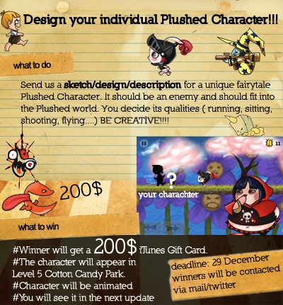 plushed character contest