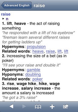 Advanced English Dictionary and Thesaurus iPhone