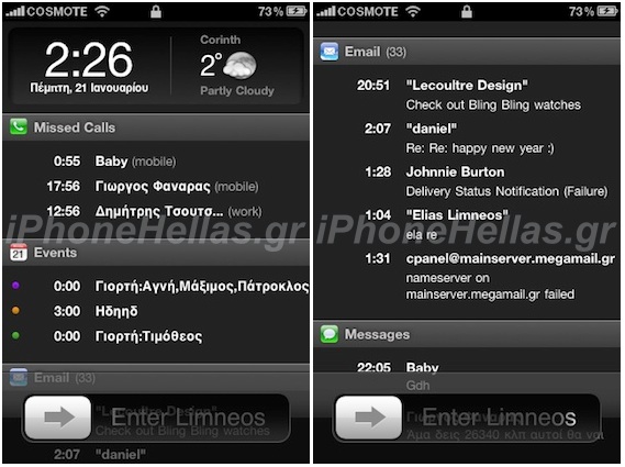 Element iPhone Lockscreen Cydget Under-construction Screenshots