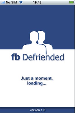 fbDefriended iPhone Appstore