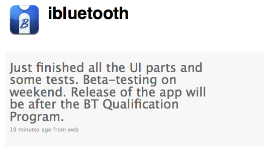 iBluetooth Update