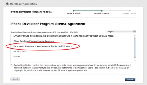 iPhone Developer Agreement Hints New OS