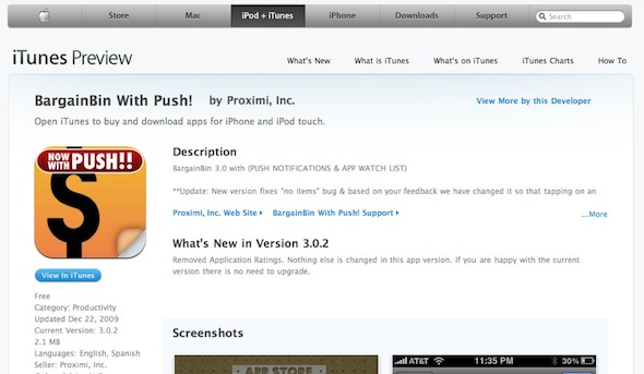 Apple enables iTunes Preview for App Store