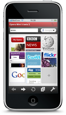 Opera Mini browser iPhone