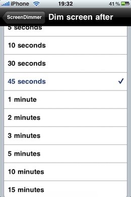 ScreenDimmer iPhone Save Battery