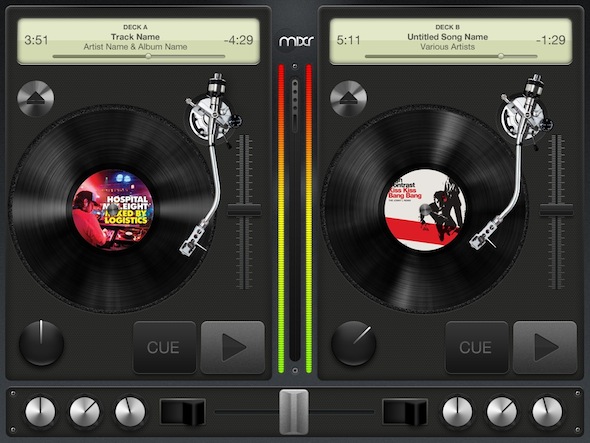 Mixr DJ iPad app