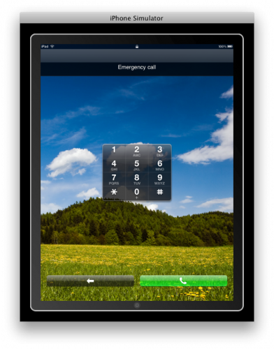 iPad Emergency Calls