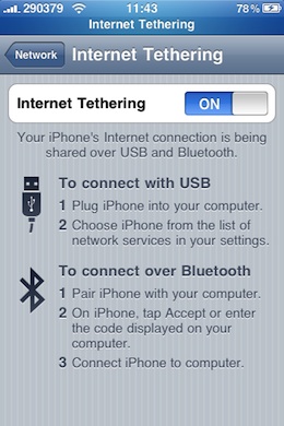 iPhone Tethering VodafoneGR