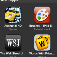 iTunes iPad Apps