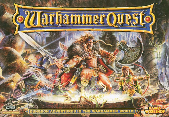 The classic Warhammer Quest cover from 1995 The classic Warhammer Quest cover from 1995