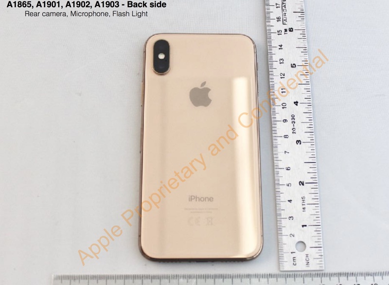 Gold iPhone X FCC