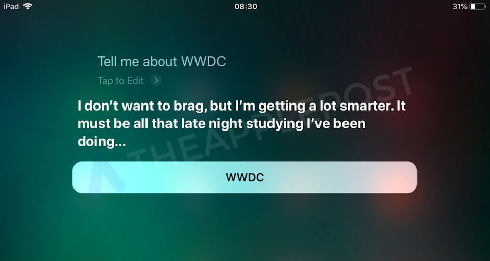 Siri new voice WWDC 2018