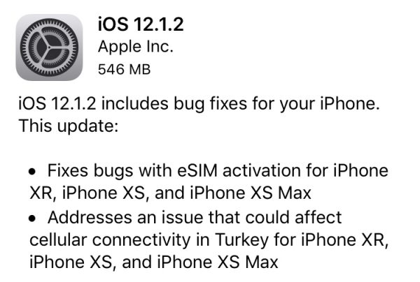 iOS 12.1.2