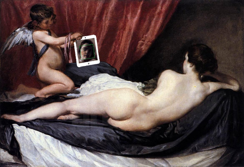 her mirror after rokeby venus by diego velázquez 1647–51