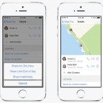 iOS 8 Messages share location