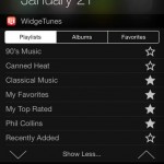 WidgeTunes: Όλες οι playlist και τα άλμπουμ σου, είναι τώρα στο Notification Center [Greek iPhone devs promo]