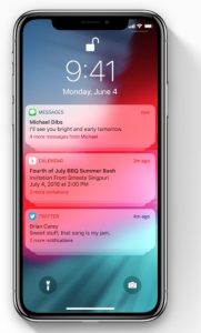 iOS 12 Grouped Notifications